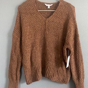 NWT tan Brown Knit Sweater